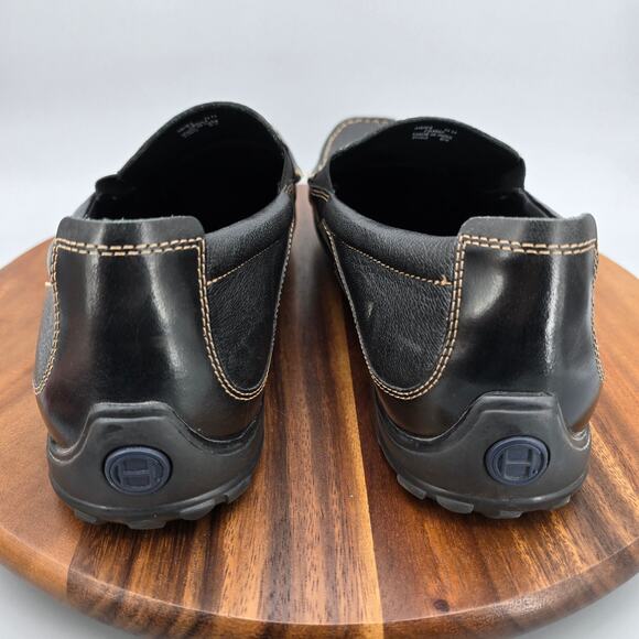 Cole Haan Shoes Mens 14 M Black Leather Tucker Venetian Moc Toe Casual Loafers - Picture 4 of 9